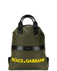 Мужской оливковый рюкзак от Dolce & Gabbana