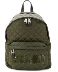 Женский оливковый рюкзак от Moschino