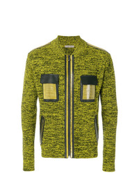 Мужской оливковый свитер на молнии от Bottega Veneta