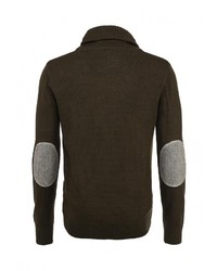Мужской оливковый свитер с v-образным вырезом от Brave Soul