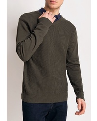 Мужской оливковый свитер с v-образным вырезом от FiNN FLARE