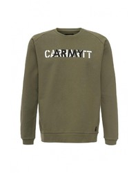 Мужской оливковый свитер с круглым вырезом от Carhartt