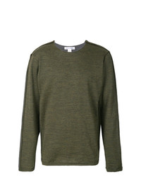 Мужской оливковый свитер с круглым вырезом от Comme Des Garcons SHIRT