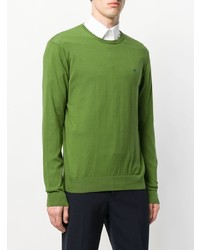 Мужской оливковый свитер с круглым вырезом от Etro