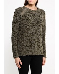 Женский оливковый свитер с круглым вырезом от Noisy May