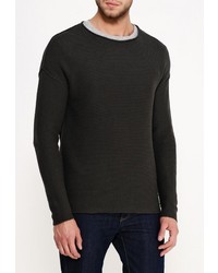 Мужской оливковый свитер с круглым вырезом от Only &amp; Sons