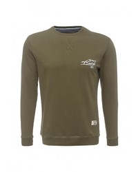 Мужской оливковый свитер с круглым вырезом от Piazza Italia