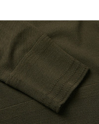 Мужской оливковый свитер с круглым вырезом от Tom Ford