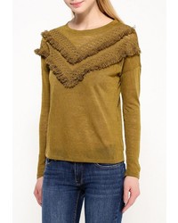 Женский оливковый свитер с круглым вырезом от Vero Moda