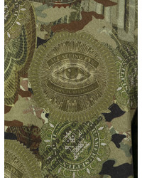 Мужской оливковый свитер с принтом от Givenchy