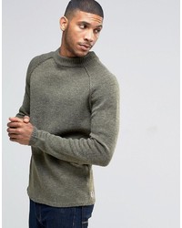 Мужской оливковый свитер от Bellfield