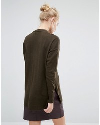 Женский оливковый свитер от Warehouse