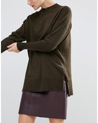 Женский оливковый свитер от Warehouse