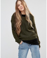 Женский оливковый свитер от Brave Soul