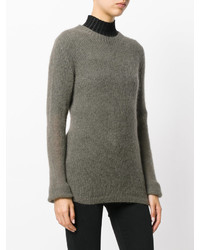 Женский оливковый свитер от Roberto Collina
