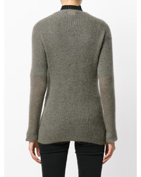 Женский оливковый свитер от Roberto Collina