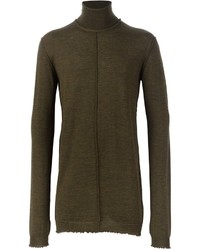 Мужской оливковый свитер от Damir Doma