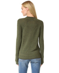 Женский оливковый свитер от Antik Batik