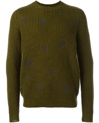 Мужской оливковый свитер от Paul Smith