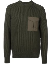 Мужской оливковый свитер от rag & bone