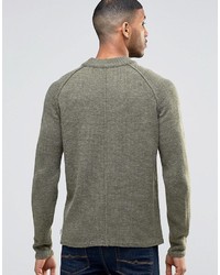 Мужской оливковый свитер от Bellfield