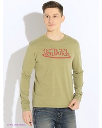 Мужской оливковый свитер от Von Dutch