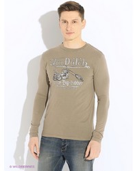 Мужской оливковый свитер от Von Dutch