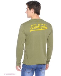 Мужской оливковый свитер от Von Dutch