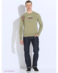 Мужской оливковый свитер от Von Dutch