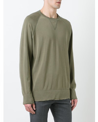 Мужской оливковый свитшот от Laneus