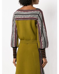 Женский оливковый свитшот от Temperley London