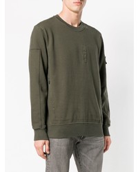 Мужской оливковый свитшот от Stone Island Shadow Project