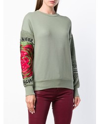 Женский оливковый свитшот от Mr & Mrs Italy