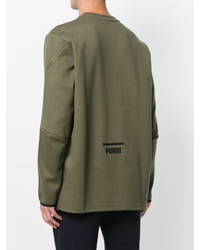 Мужской оливковый свитшот от Puma