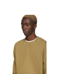 Мужской оливковый свитшот от Sunspel