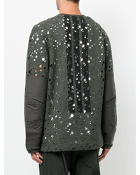 Мужской оливковый свитшот от Y-3