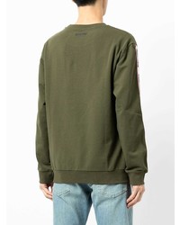 Мужской оливковый свитшот от Moschino
