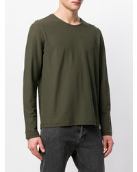 Мужской оливковый свитшот от Roberto Collina