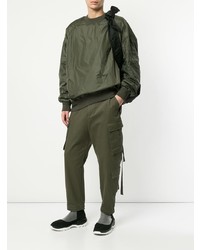 Мужской оливковый свитшот от Juun.J