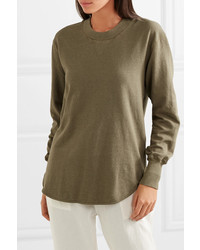 Женский оливковый свитшот от Bassike