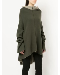 Оливковый свободный свитер от Zambesi