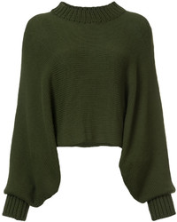 Оливковый свободный свитер от Rosetta Getty