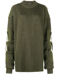 Оливковый свободный свитер от Y/Project