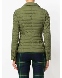 Женский оливковый стеганый пиджак от Herno