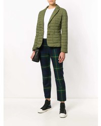 Женский оливковый стеганый пиджак от Herno