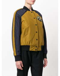 Женский оливковый хлопковый бомбер от Kenzo