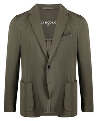 Мужской оливковый хлопковый пиджак от Circolo 1901