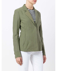 Женский оливковый хлопковый пиджак от Stella McCartney