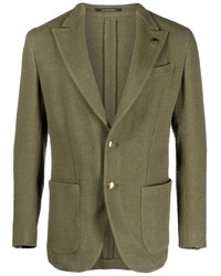 Мужской оливковый хлопковый пиджак от Gabriele Pasini