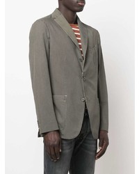 Мужской оливковый хлопковый пиджак от Boglioli